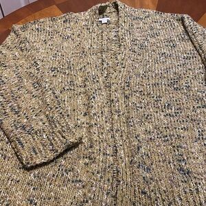 J. Jill Textured Cardigan with 3/4 inch sleeves size Petite XL